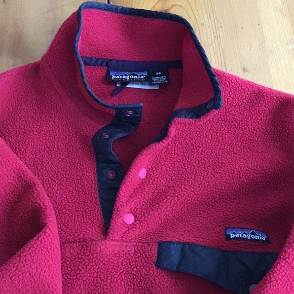 Patagonia red fleece pullover - Picture 4 of 5